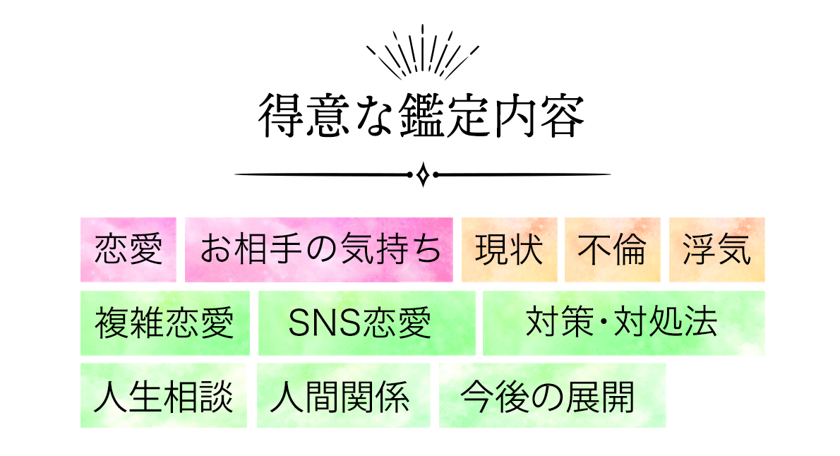 得意な鑑定内容