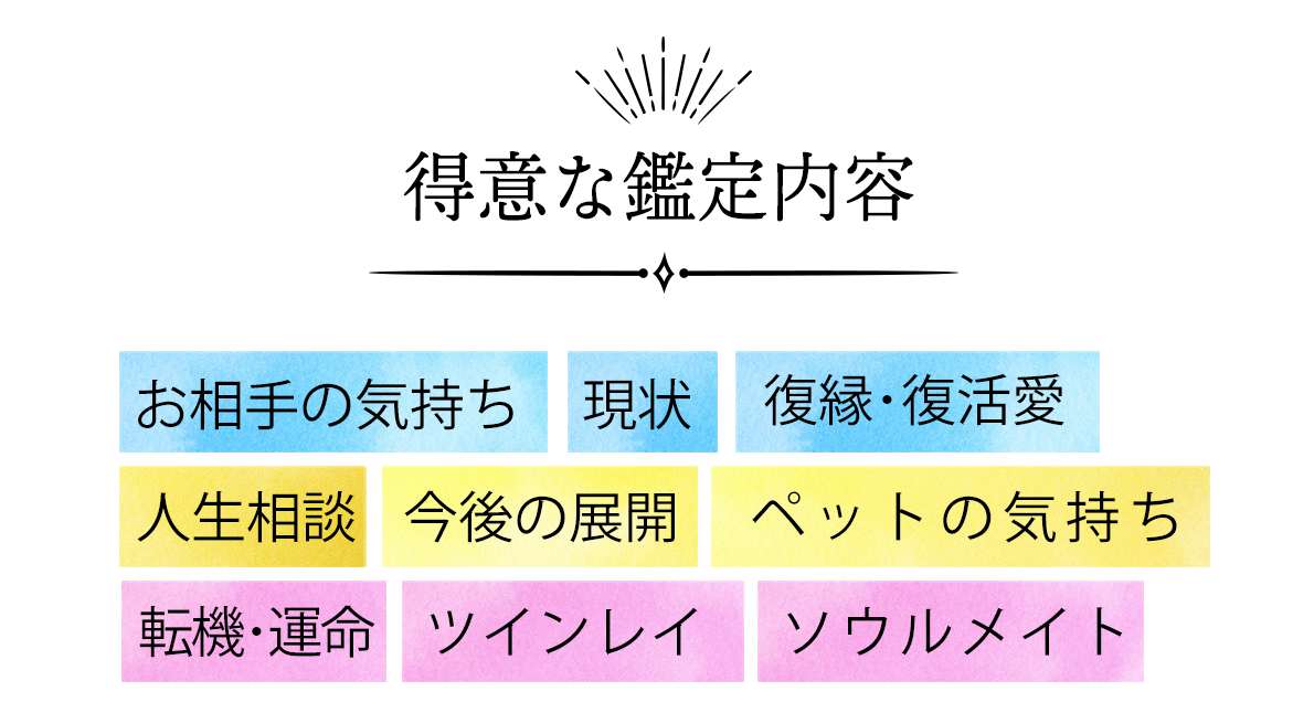 得意な鑑定内容